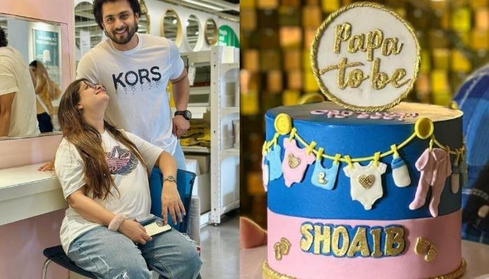 Shoaib Ibrahim Cuts A Unique ‘Papa-To-Be’ Cake Adorned ‘Onesies And Bibs’ On His 38th Birthday