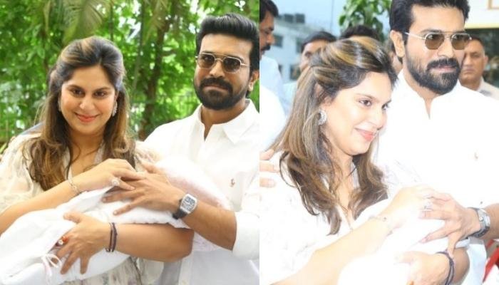 Ram Charan-Upasana Kamineni Make First Public Appearance With Their Baby Girl, Little Mega Princess