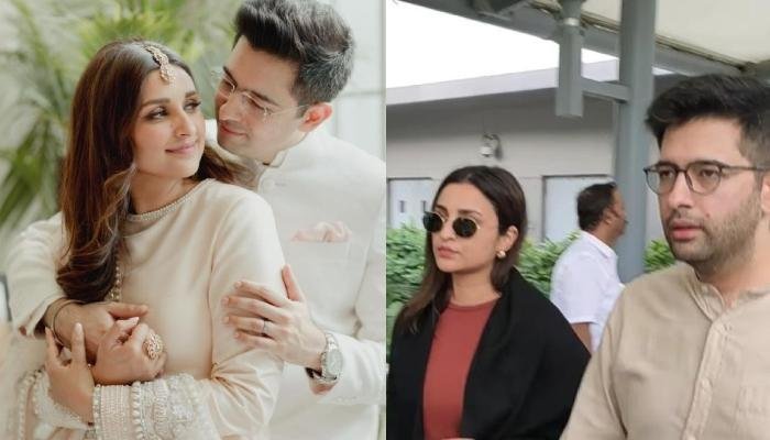 Parineeti Chopra And Raghav Chadha Ignore The Paps While Returning From Wedding Location Haunting