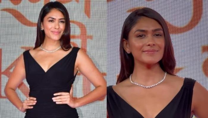 'Lust Stories 2' Actress, Mrunal Thakur Exudes Radiance In A Racy Thigh-High Slit Black Gown