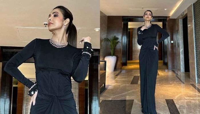 Malaika Arora Flaunts Her Curves In A Black Co-Ord Set Worth Rs. 42K From Arpita Mehta