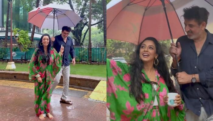 'Anupamaa' Fame, Rupali Ganguly Romances Husband, Ashwin In Rain, Fans Calls Them 'Perfect Jodi'