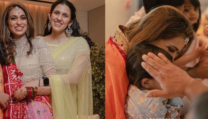 Shloka Mehta Looks Pretty In A Saree Post-Delivery Of Baby Girl For Sister, Diya