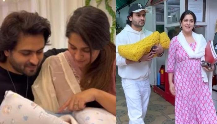 Shoaib Ibrahim And Dipika Kakar Take 26-Day-Old Son, Ruhaan For ChecKUp, Wrap Him In Yellow Swaddle