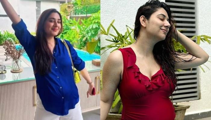 Mom-To-Be, Disha Parmar Flaunts Her Baby Bump In A Red-Hued Monokini, Radiates Pregnancy Glow