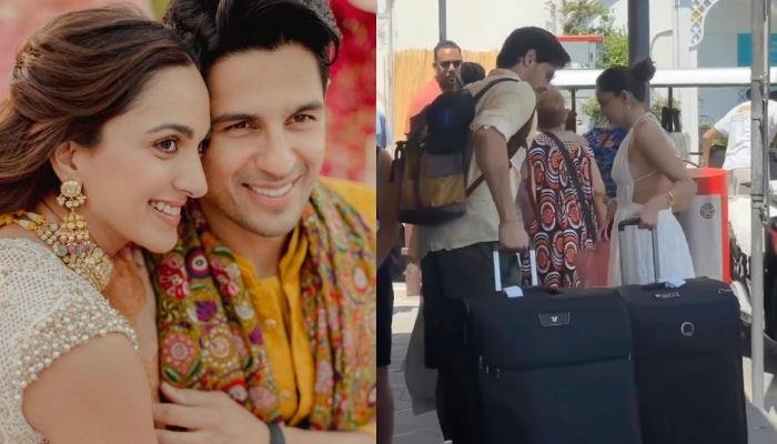 Kiara Advani Stuns In A Backless White Dress As She Drags Huge Bags With Husband, Sidharth Malhotra