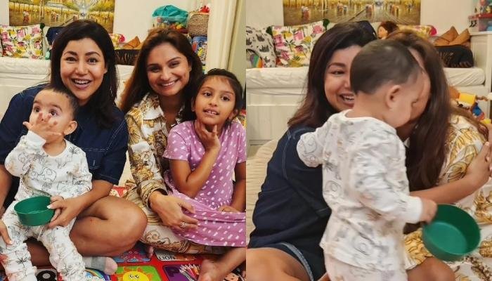 Debina Bonnerjee Tightly Hugs Dimpy Ganguly As She Visits Her In Dubai, Daughter, Lianna Gets Angry