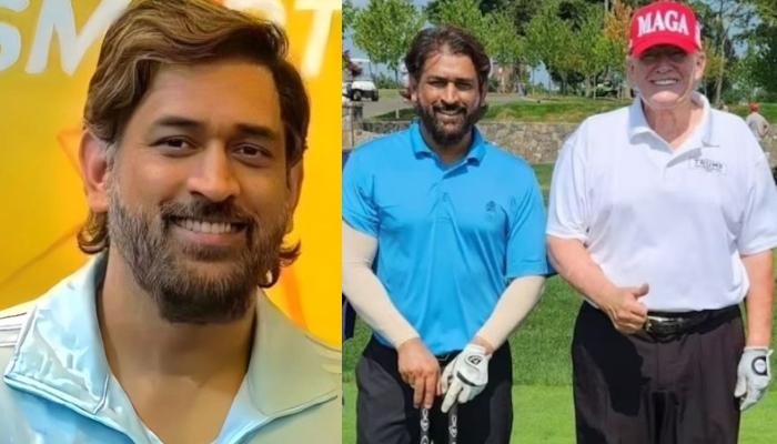 MS Dhoni Plays A Game Of Golf With Former US President, Donald Trump, Netizens Hail The Cricketer