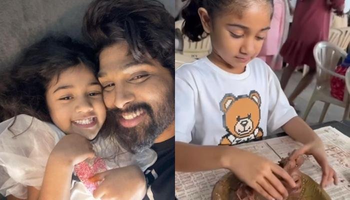 Allu Arjun’s Daughter, Arha Cutely Makes A Ganpati Idol, Leaves Fans Impressed With Her Creativity