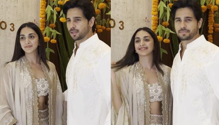 Kiara Advani-Sidharth Shed Royalty In Traditional Attires For Ganesh Puja At Manish Malhotra’s Home