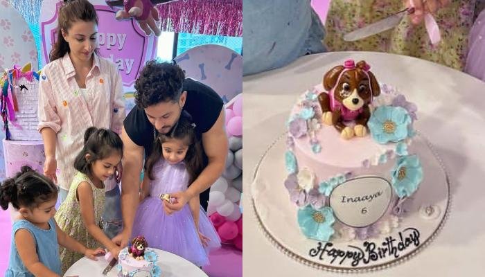 Soha Ali Khan Hosts A Paw Patrol-Themed B’Day Bash For Inaaya, Baby Girl Cuts A Lilac Floral Cake