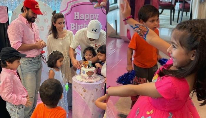 Saif Ali Khan Joins Niece, Inaaya’s B’Day Bash With Sons, Taimur And Jeh, Soha Drops Cute Photos