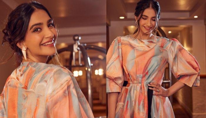 Sonam Kapoor Exudes Princess Vibes For Fashion Summit, Dons A Zinnia Dress Worth Rs. 1.7 Lakhs